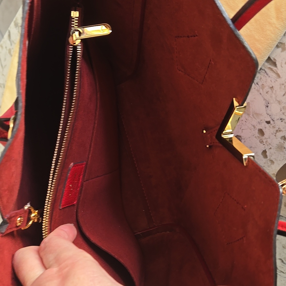 Louis Vuitton Kimono Red and Brown Monogram  Bag with Dust Bag - Picture 11 of 17